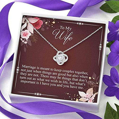 Wife Necklace, To My Wife Necklace Gift “ I Have You And You Have Me “ Gift To My Wife Necklace For Karwa Chauth Rakva