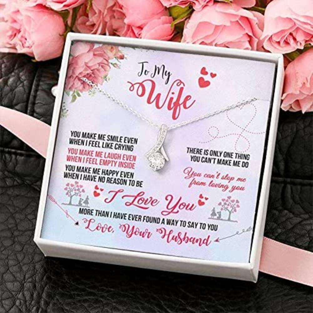 Wife Necklace, To My Wife Necklace Gift “ I Love You More Than I Have Ever Froud A Way To Say To You For Karwa Chauth Rakva