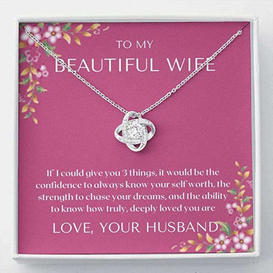 Wife Necklace, To My Wife Necklace Gift “ If I Could Give You “ Necklace Gift Just For Her For Karwa Chauth Rakva