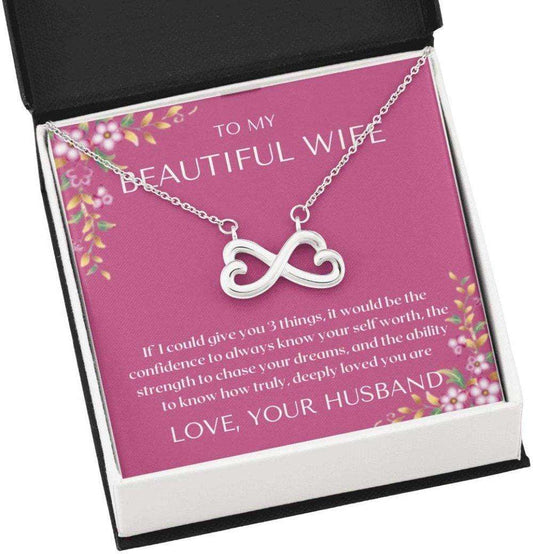 Wife Necklace, To My Wife Necklace Gift “ If I Could Give You “ Necklace Gift Lovely Message For Karwa Chauth Rakva