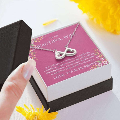 Wife Necklace, To My Wife Necklace Gift “ If I Could Give You “ Necklace Gift Lovely Message For Karwa Chauth Rakva