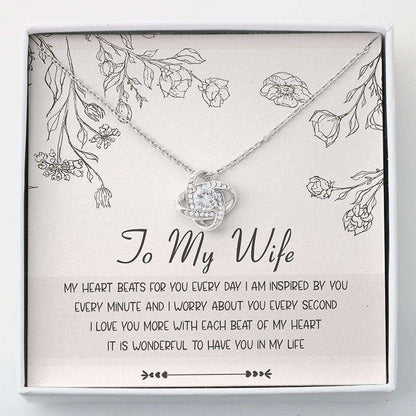 Wife Necklace, To My Wife Necklace Gift “ Necklace For Wife “ Necklace With Gift Box For Karwa Chauth Rakva