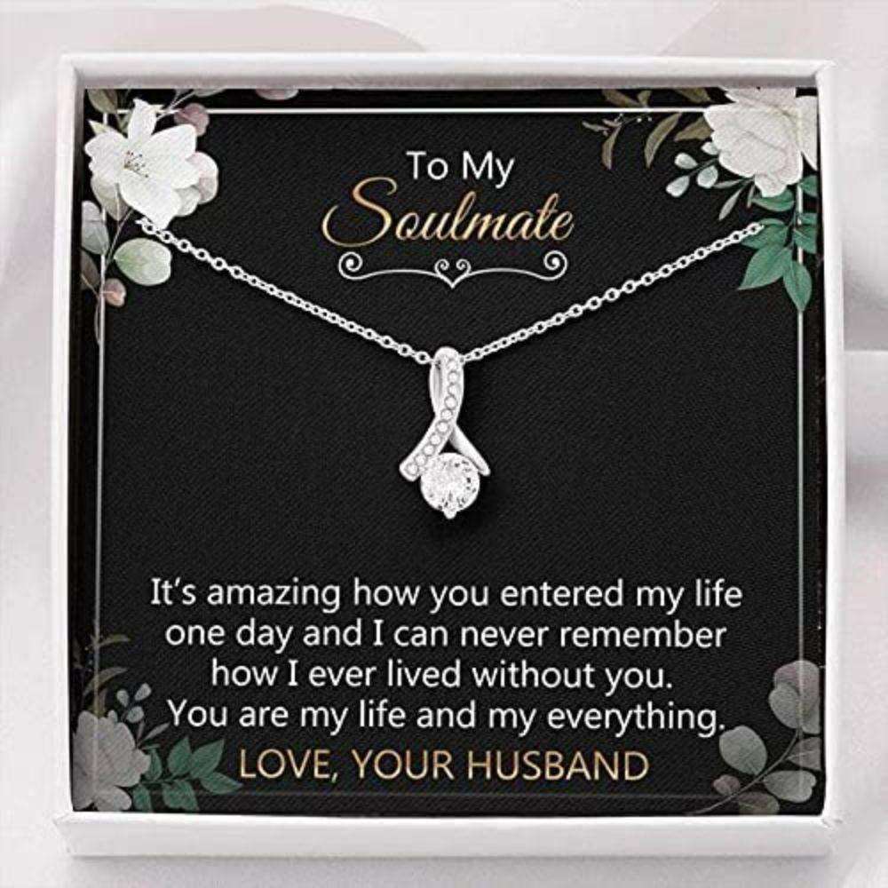 Wife Necklace, To My Wife Necklace Gift “ You Are My Life And My Everything “ Gift To My Wife Necklace For Karwa Chauth Rakva