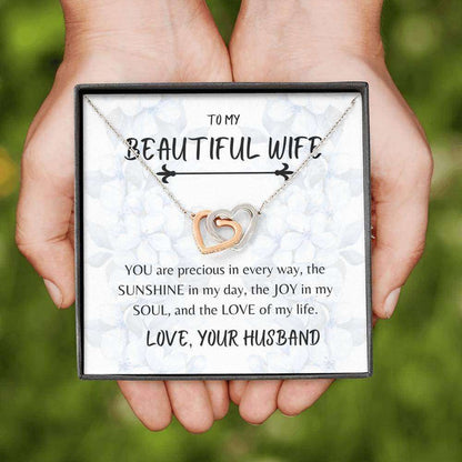 Wife Necklace, To My Wife Necklace Gift “ You Are Precious “ My Only One Necklace For Karwa Chauth Rakva