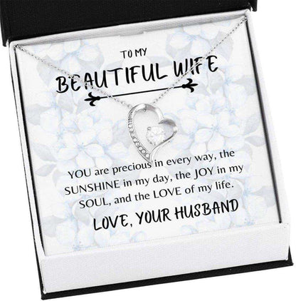 Wife Necklace, To My Wife Necklace Gift “ You Are Precious Necklace For Karwa Chauth Rakva