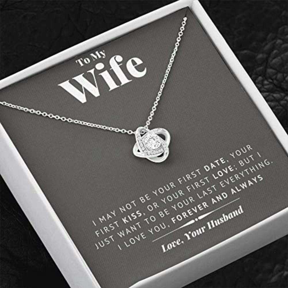 Wife Necklace, To My Wife Necklace I May Not Be Your First Date Necklace For Karwa Chauth Rakva