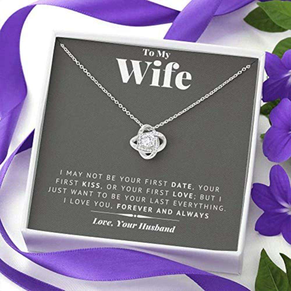 Wife Necklace, To My Wife Necklace I May Not Be Your First Date Necklace For Karwa Chauth Rakva