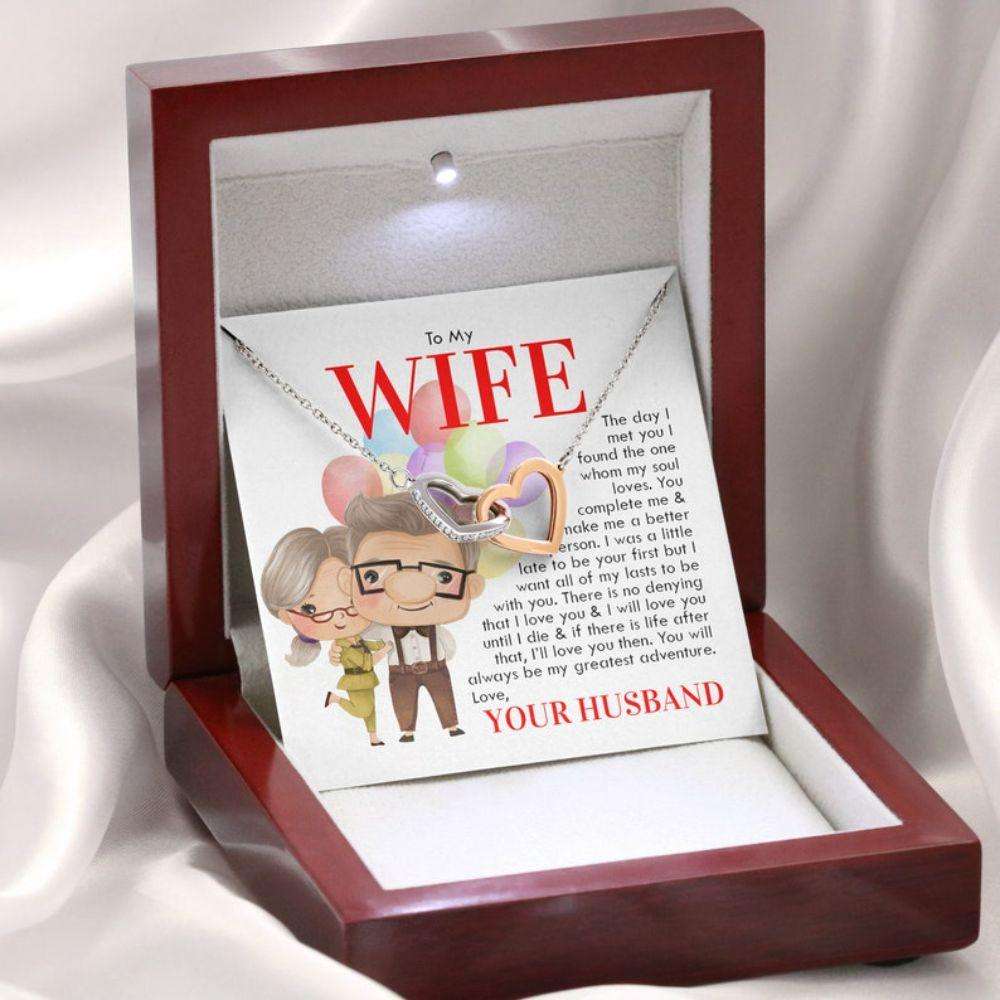 Wife Necklace, To My Wife Necklace, Meaningful Anniversary Birthday Necklace Gift For Her, Jewelry Gift For Wife Necklace For Karwa Chauth Rakva