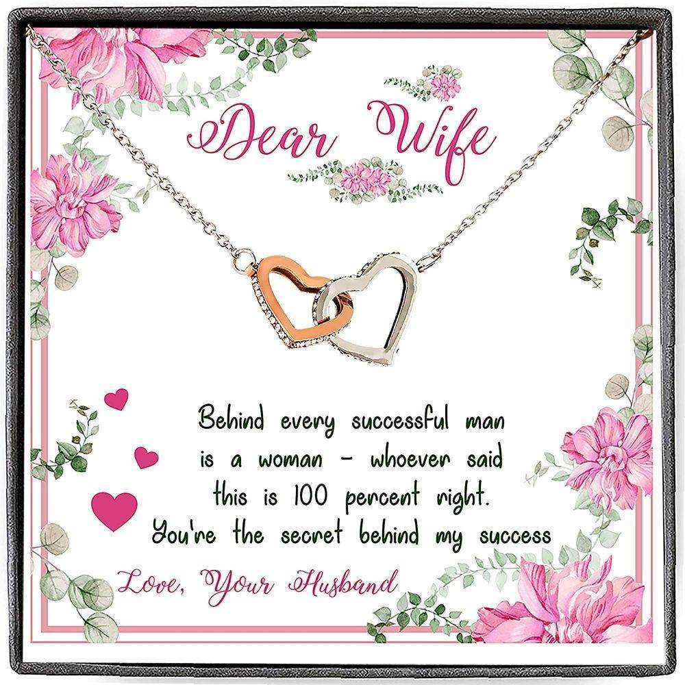 Wife Necklace, To My Wife Necklace, Pendant For Her, Gift For Birthday, Anniversary For Karwa Chauth Rakva