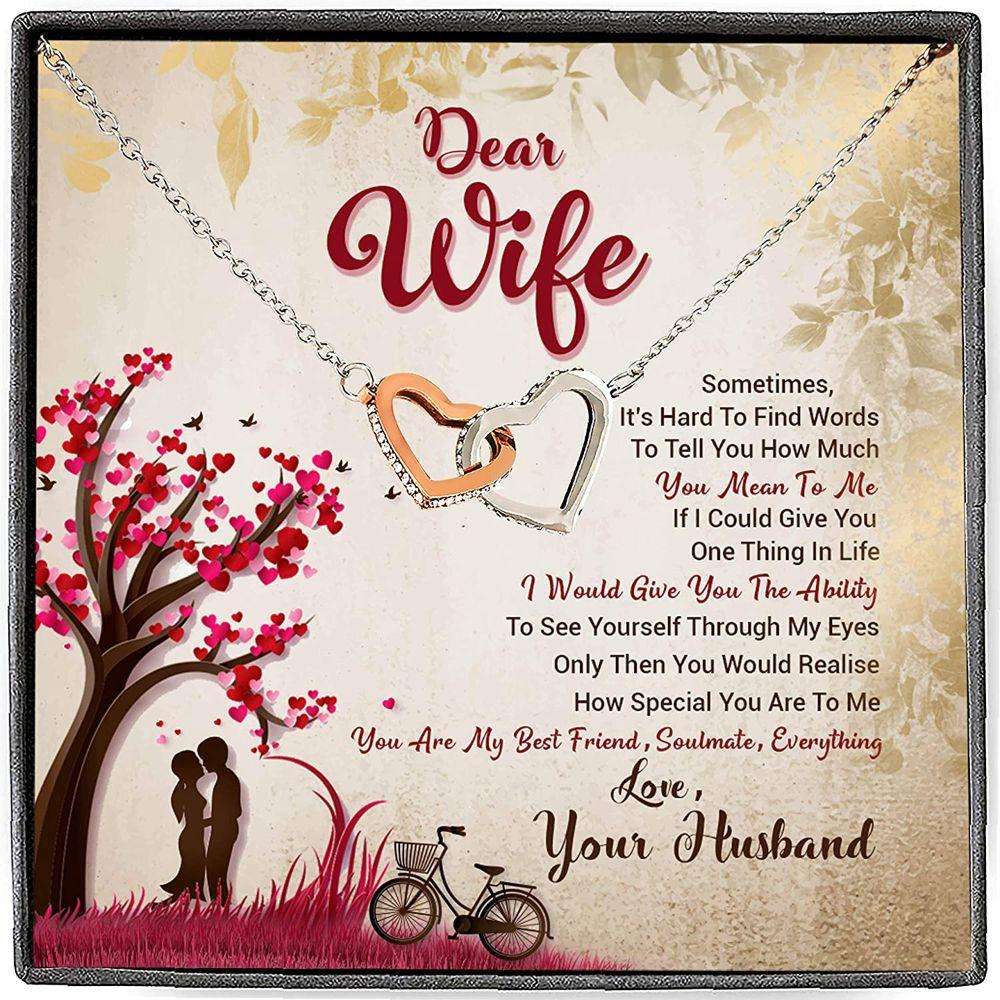 Wife Necklace, To My Wife Necklace “ You Are So Special To Me For Karwa Chauth Rakva