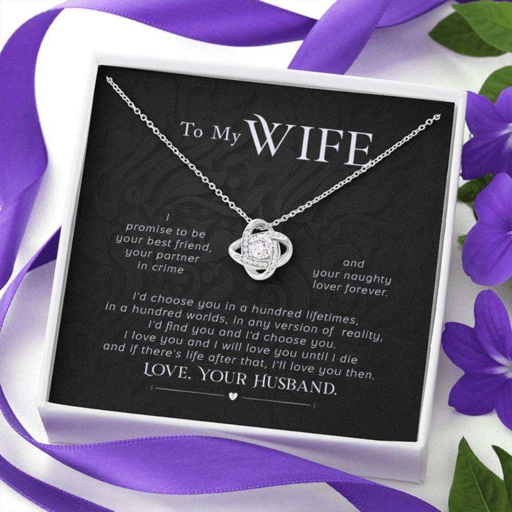 Wife Necklace, To My Wife Necklace Œi Promise To Be Your Best Friend” “ Gifts For Wife For Karwa Chauth Rakva