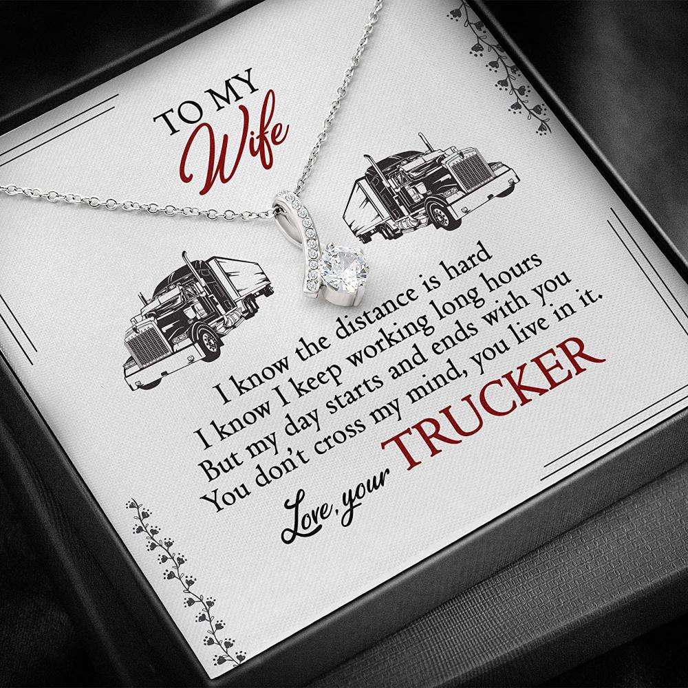 Wife Necklace, Trucker’S Wife Necklace Gift For Wife “ Alluring Beauty Necklace For Karwa Chauth Rakva