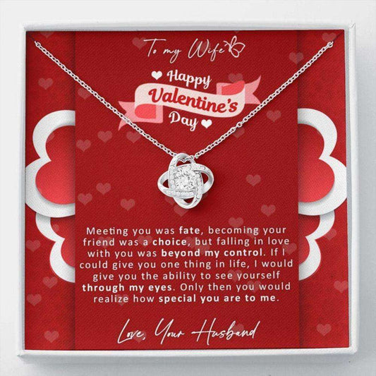 Wife Necklace, Valentine’S Day Necklace Gift For Wife From Husband, Wife Birthday Anniversary Wedding Gift For Karwa Chauth Rakva