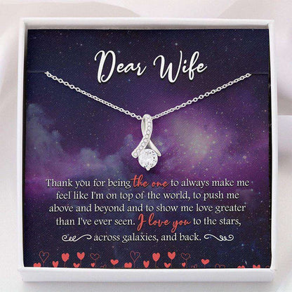 Wife Necklace, Valentines Day Gift For Wife “ Gift For Wife Necklace “ Necklace With Gift Box For Karwa Chauth Rakva