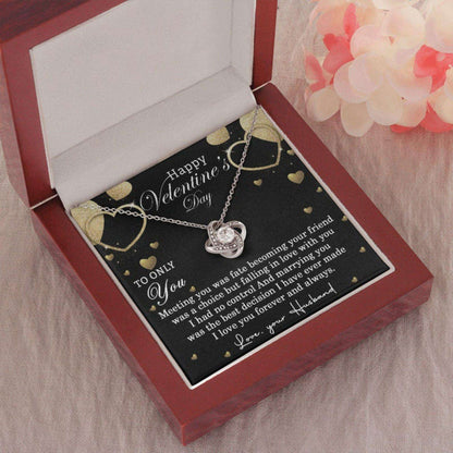 Wife Necklace, Valentines Day Necklace For My Wife, Love Knot Necklace, Gift For Wife For Karwa Chauth Rakva