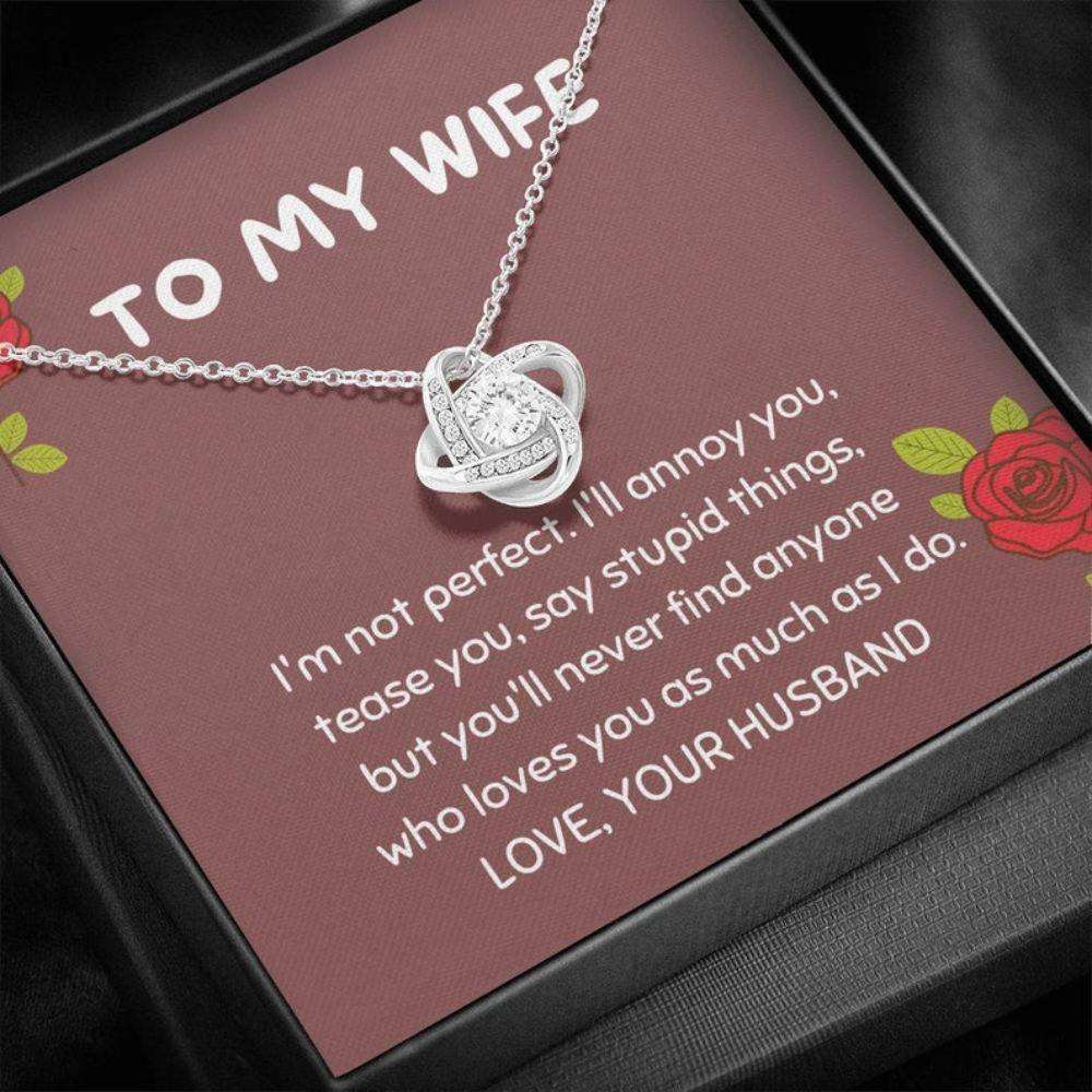 Wife Necklace, Wife Gift, Gift For Wife, Gift For Her, Anniversary Necklace Gift For Wife For Karwa Chauth Rakva