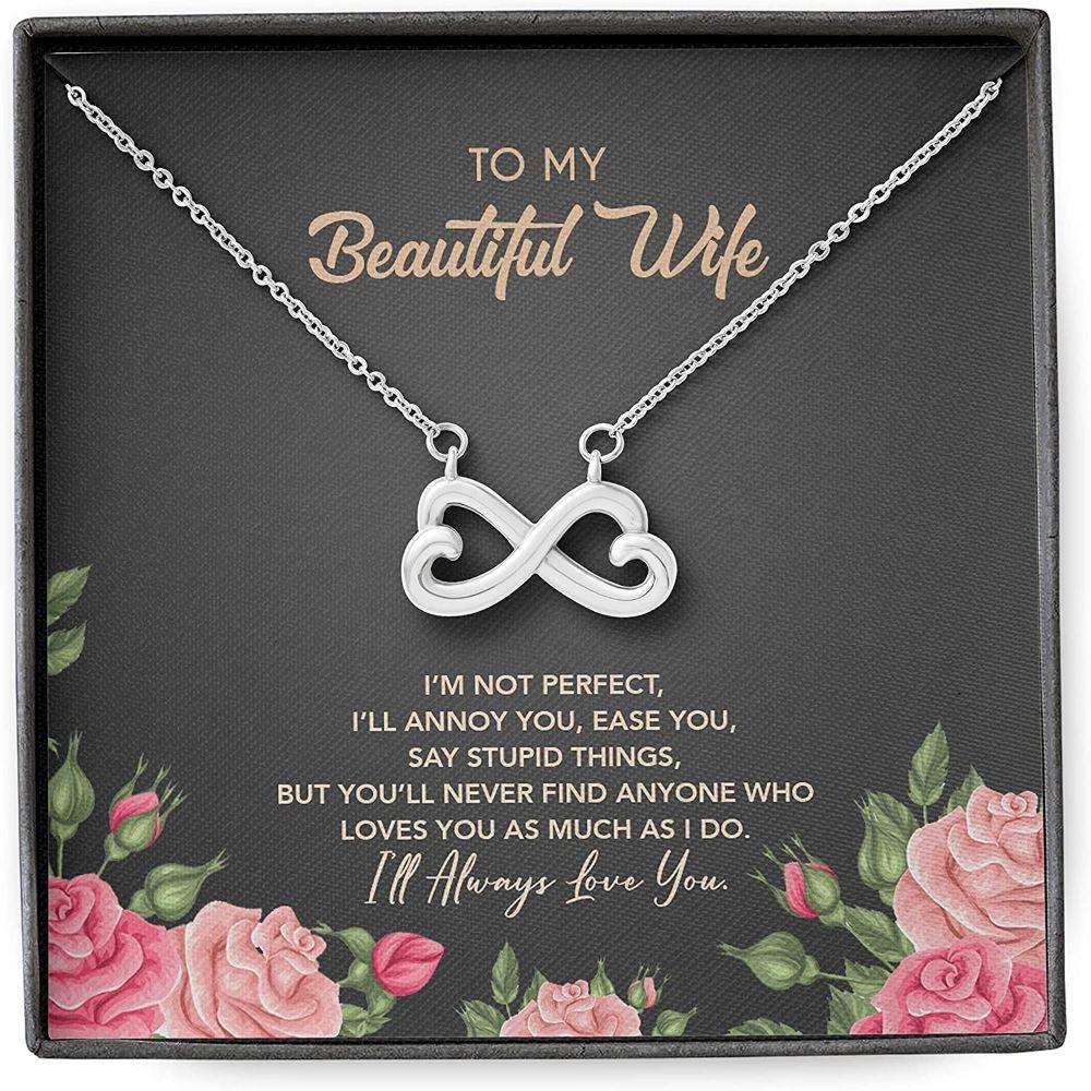 Wife Necklace, Wife Necklace Gift For Her, Perfect Annoy Ease Say Stupid Love Much Always For Karwa Chauth Rakva