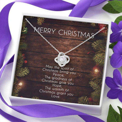 Wife Necklace,Gift Necklace With Message Card Merry Christmas “ Warmth For Karwa Chauth Rakva