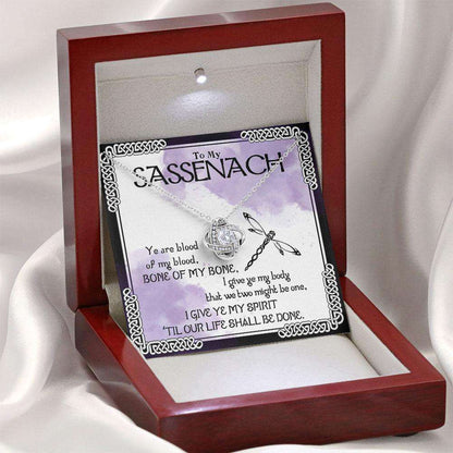 Wife Necklace,Outlander Sassenach Necklace, Outlander Gifts, Outlander Jewelry, My Sassenach, Celtic Necklaces Custom Necklace For Karwa Chauth Rakva