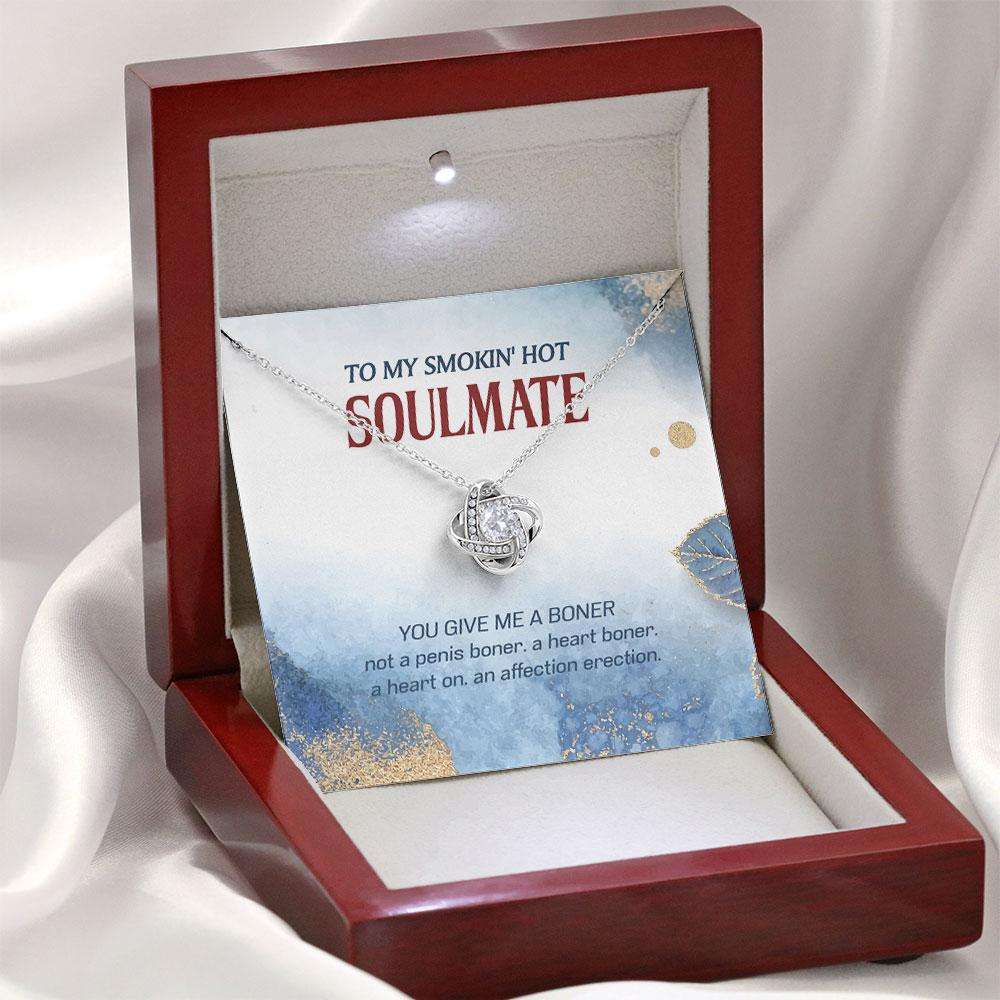 Wife Necklace,To My Smokin’ Hot Wife Necklace With Message Box Gift For Wife From Husband Love Always, For Women, Necklaces For Wife For Karwa Chauth Rakva