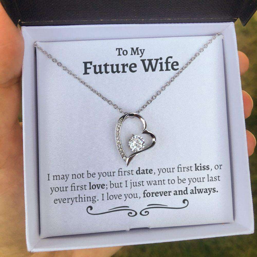 To My Future Wife Forever Necklace, Engagement Gift For Future Wife, Sentimental Gift outlets For Bride From Groom, Birthday Gift For Fiancee,