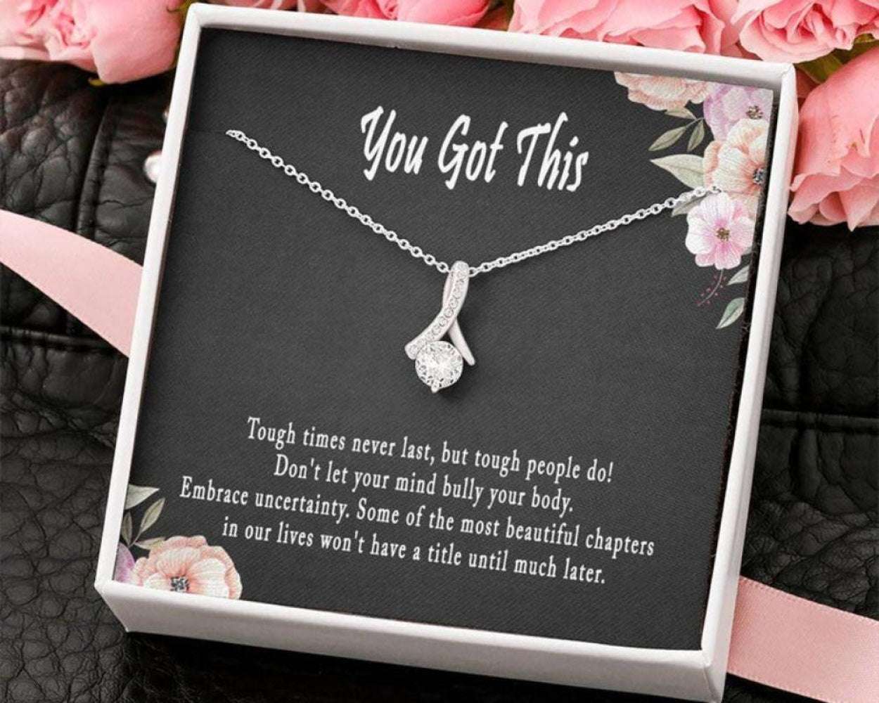 You Got This Necklace, Breast Cancer Gifts, Encouragement, Cheer Up, Divorce Necklace Rakva