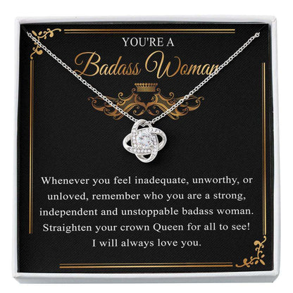 You’Re A Badass Woman Necklace Gift For Soulmate Girlfriend Future Wife Custom Necklace For Karwa Chauth Rakva